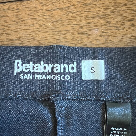 Betabrand Classic Dress Pant Yoga Pant | Straight (Charcoal) Size S - Picture 6 of 6